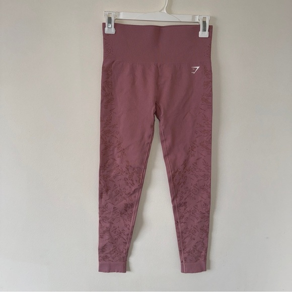 Gymshark Studio Leggings Pebble Pink Seamless Small - Picture 2 of 5